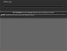 Tablet Screenshot of nfhm.org
